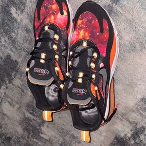 Nike Cosmic Burst Sneakers - Black, Red, Orange